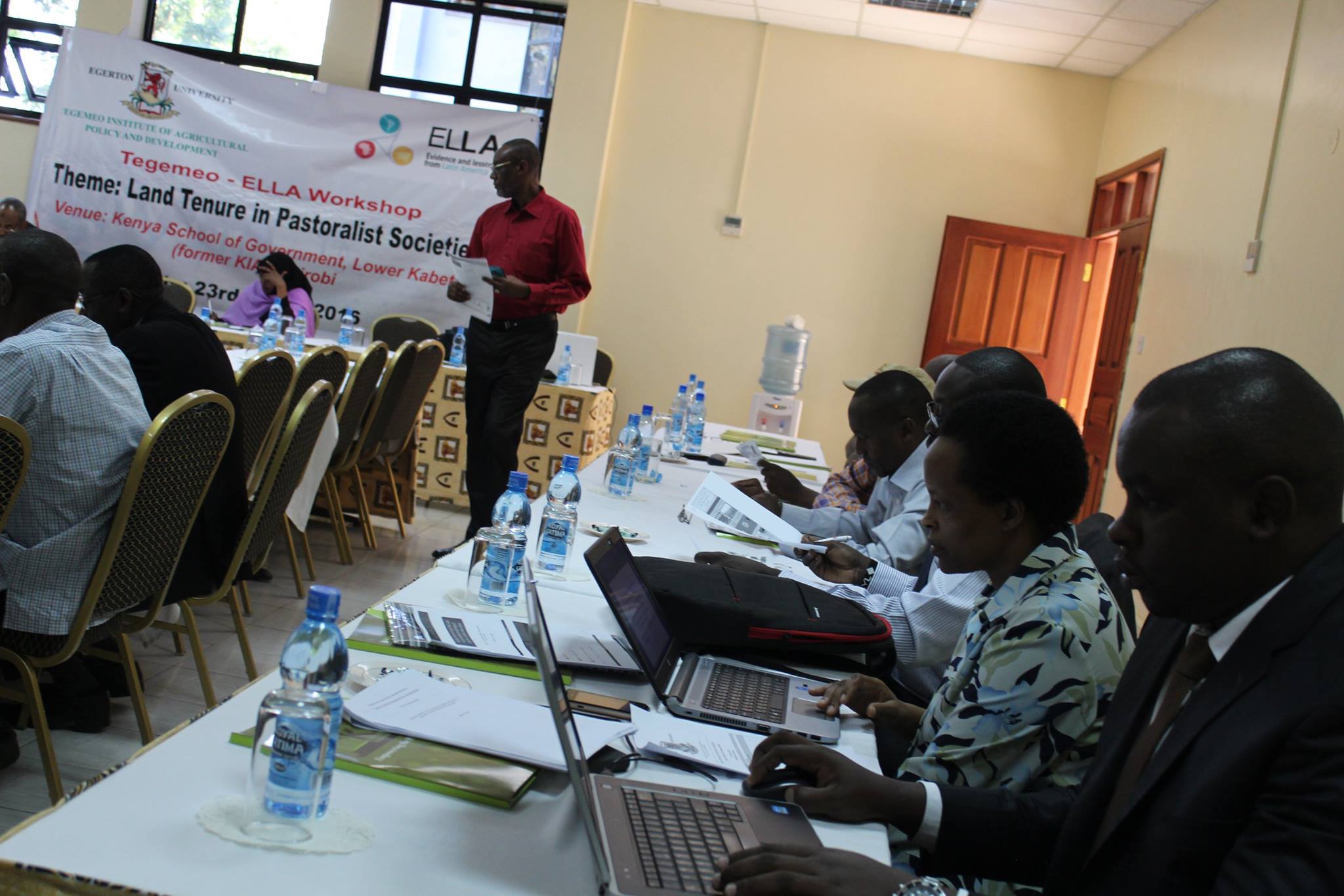 A stakeholders' meeting at Tegemeo Institute